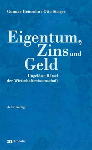 Eigentum, Zins und Geld: Ungelöste Rätsel der Wirtschaftswissenschaft von Metropolis Verlag