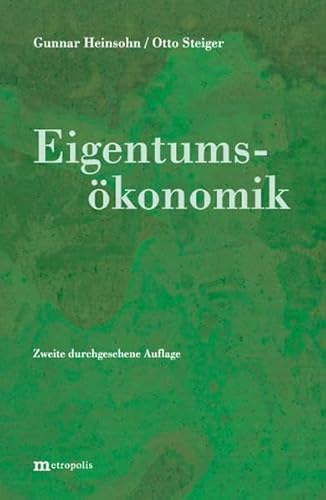 Eigentumsökonomik von Metropolis Verlag