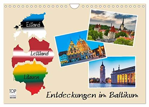 Entdeckungen im Baltikum (Wandkalender 2024 DIN A4 quer), CALVENDO Monatskalender von CALVENDO