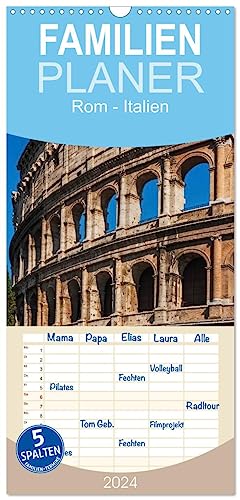 Familienplaner 2024 - Rom-Italien mit 5 Spalten (Wandkalender, 21 cm x 45 cm) CALVENDO