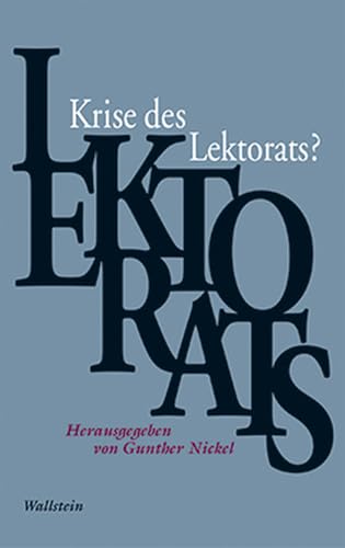 Krise des Lektorats? von Wallstein