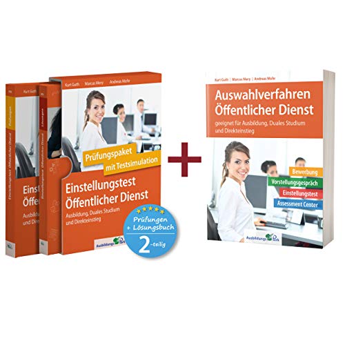 Sparpaket – Einstellungstest + Auswahlverfahren Öffentlicher Dienst: Alles in einem Paket: Bewerbung, Vorstellungsgespräch, Einstellungstest, Assessment Center! Sparpaket – Einstellungstest + Auswahlverfahren Öffentlicher Dienst: Alles in einem Paket: Bewerbung, Vorstellungsgespräch, Einstellungstest, Assessment Center!