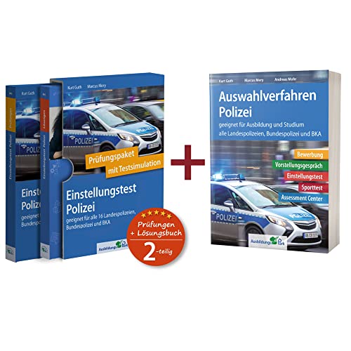 Sparpaket – Einstellungstest + Auswahlverfahren Polizei: Alles in einem Paket: Bewerbung, Vorstellungsgespräch, Einstellungstest, Assessment Center! Sparpaket – Einstellungstest + Auswahlverfahren Polizei: Alles in einem Paket: Bewerbung, Vorstellungsgespräch, Einstellungstest, Assessment Center! von Ausbildungspark