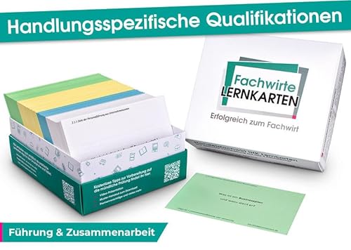 Handlungsspezifische Qualifikationen - Lernkarten Führung & Zusammenarbeit: Prüfungsvorbereitung für Wirtschaftsfachwirte, Industriefachwirte, technische Fachwirte und Veranstaltungsfachwirte von Lernkarten Verlag Inh. David Guttmann