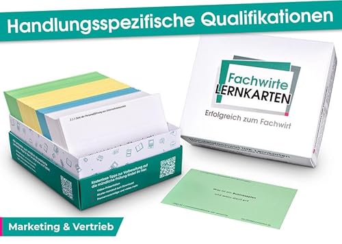 Handlungsspezifische Qualifikationen - Lernkarten Marketing & Vertrieb: Prüfungsvorbereitung für Wirtschaftsfachwirte und Industriefachwirte von Lernkarten Verlag Inh. David Guttmann