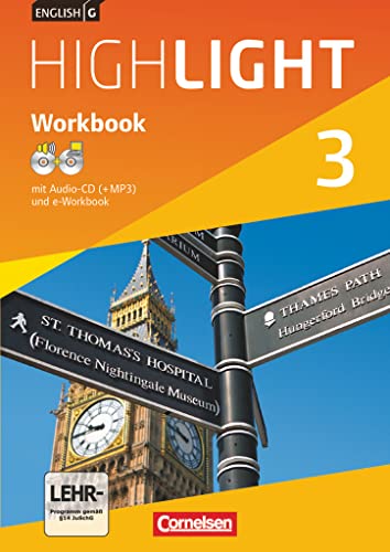 English G Highlight - Hauptschule / Band 3: 7. Schuljahr - Workbook mit Audio-Materialien: Workbook mit CD-ROM und Audios online
