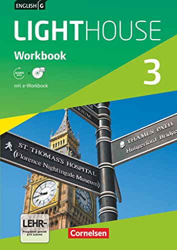 English G Lighthouse - Allgemeine Ausgabe / Band 3: 7. Schuljahr - Workbook mit Audio-Materialien: Workbook mit CD-ROM und Audios online