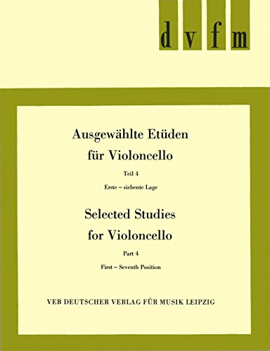 Ausgewählte Etüden für Cello Heft 4 (DV 31036)