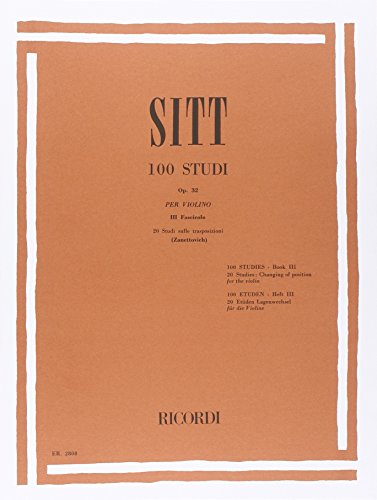 100 Studi Op. 32 (VIOLON) von Ricordi