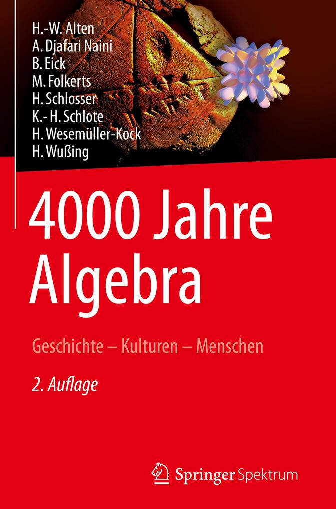 4000 Jahre Algebra von Springer Berlin Heidelberg