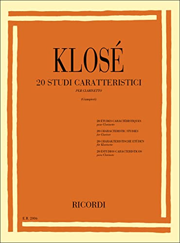 20 Studi Caratteristici (CLARINETTE) von Ricordi