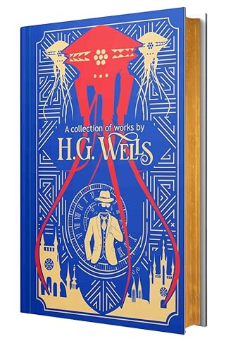 H.G. Wells:A Collection Of Works : Time Machine/ Island of Doctor Moreau/ Invisible Man/ War of the Worlds/ First Men in the Moon/ Worlds Set Free(Leather-bound)