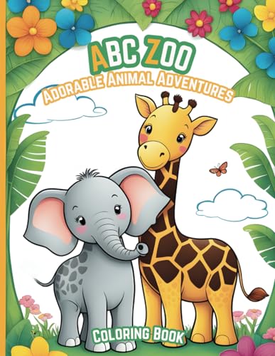 ABC ZOO: Adorable Animal Adventures: Coloring Book von Independently published