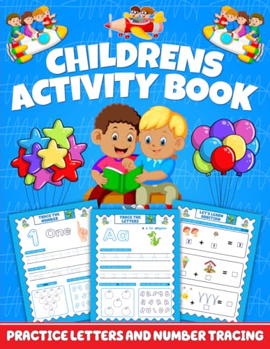 Childrens Activity Book: Practice Letters And Number Teaching von Independently published