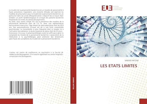 LES ETATS LIMITES: DE LES ETATS LIMITES: DE von Éditions universitaires européennes