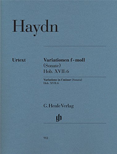 Joseph Haydn: Variations In F Minor (Sonata) Hob. XVII:6. Für Klavier von Henle Verlag
