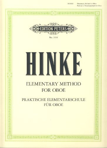 HINKE G.A. - Praktische Elementarschule (Elementary Method) para Oboe
