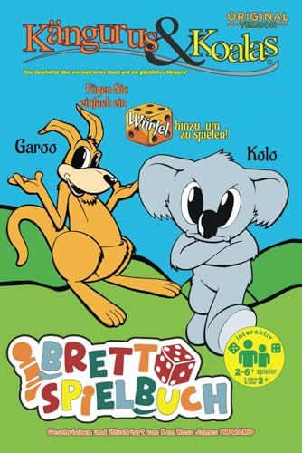 Kängurus & Koalas: Brettspielbuch - Deutsch (Original): Reisegröße Version von berühmten australischen Figuren von Independently published