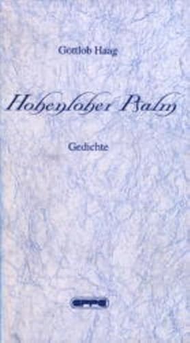 Hohenloher Psalm. Gedichte von EPPE