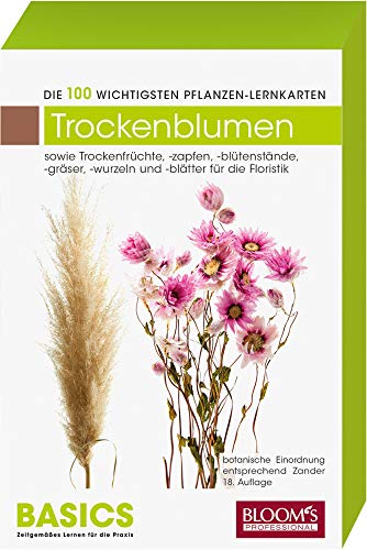Trockenblumen/Trockenfloralien: Die 100 wichtigsten Pflanzen-Lernkarten