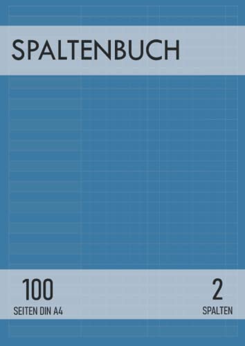 Spaltenbuch 2 Spalten: Spalten-Buch | 100 Seiten DIN A4 mit Kopfleiste