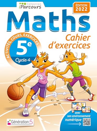 Cahier d'exercices iParcours maths 5e avec cours (édition 2022) von Génération 5
