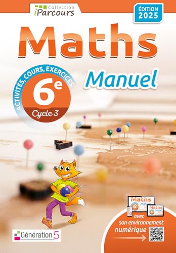 Manuel iParcours maths 6e (édition 2025) von GENERATION 5