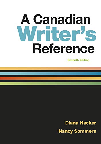 A Canadian Writer's Reference von Bedford Books