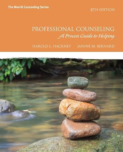 Professional Counseling: A Process Guide to Helping von Pearson