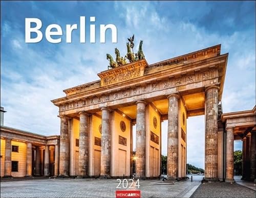 Berlin Kalender 2024. Die Hauptstadt eingefangen in einem großen Fotokalender von namhaften Fotografen. Wandkalender 2024. 44x34 cm Querformat von Weingarten