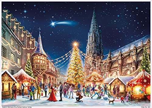 Adventskalender mit Glimmer "Freiburg" Adventskalender mit Glimmer "Freiburg"