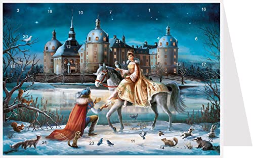 Postkarten-Adventskalender "Moritzburg": Papier-Adventskalender