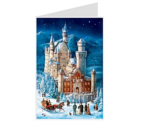 Postkarten- Adventskalender "Neuschwanstein": Papier-Adventskalender