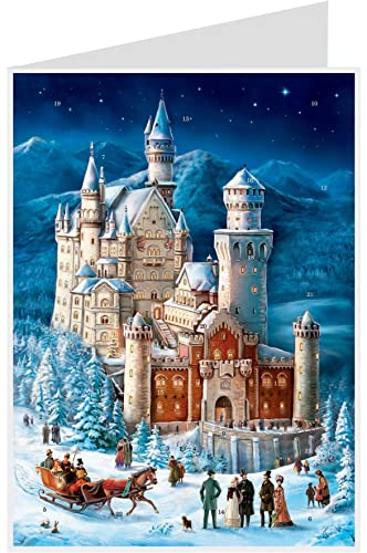 Postkarten- Adventskalender "Neuschwanstein": Papier-Adventskalender von Richard Sellmer Verlag