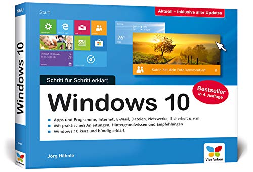 Windows 10: Schritt für Schritt erklärt. Das Handbuch im praktischen Querformat. Komplett in Farbe. Aktuell inkl. April 2018 Update. Windows 10: Schritt für Schritt erklärt. Das Handbuch im praktischen Querformat. Komplett in Farbe. Aktuell inkl. April 2018 Update.