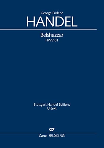 Belshazzar (Klavierauszug): HWV 61 (englisch/deutsch)
