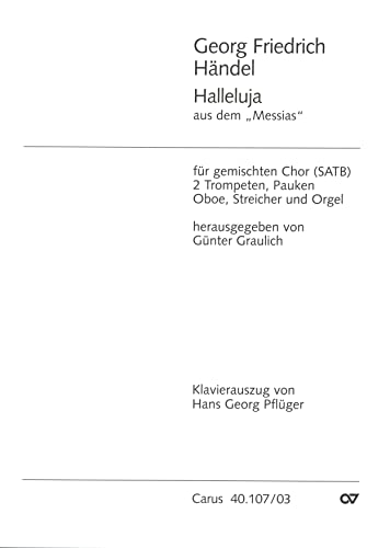 Halleluja (Klavierauszug): aus: Messiah