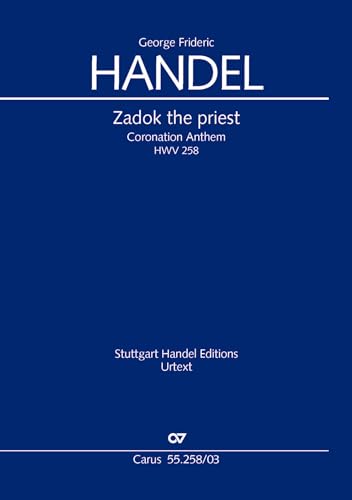Zadok the priest. Coronation Anthem I (Klavierauszug)