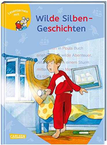 LESEMAUS zum Lesenlernen Sammelbände: Wilde Silben-Geschichten: 3 Geschichten in 1 Band | Lesetexte mit farbiger Silbenmarkierung
