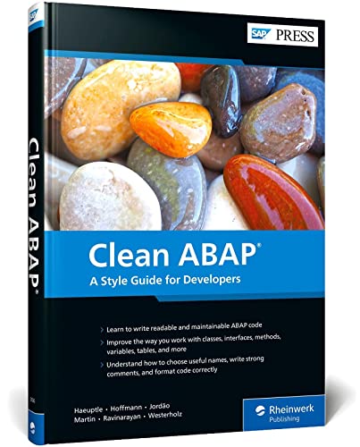 Clean ABAP: A Style Guide for Developers (SAP PRESS: englisch) von SAP PRESS