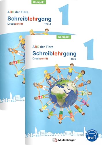 ABC der Tiere 1 Neubearbeitung – Arbeitsheft Druckschrift Kompakt, Teil A und B: Förderausgabe (ABC der Tiere - Neubearbeitung 2023 Kompakt Förderausgabe) von Mildenberger Verlag GmbH