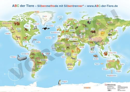 ABC der Tiere 1 Neubearbeitung – Poster zu den Ankerbildern (ABC der Tiere 1 - Neubearbeitung 2023) von Mildenberger Verlag GmbH