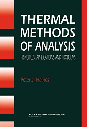 Thermal Methods of Analysis: Principles, Applications and Problems
