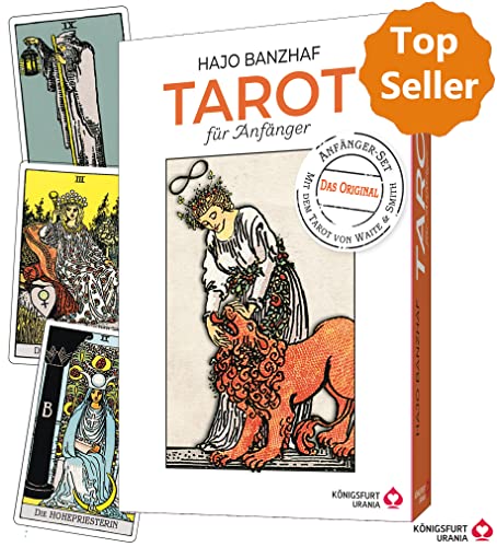 Tarot für Anfänger: Original Waite Tarotkarten und Buch von Hajo Banzhaf: Set mit ausführlichem Tarotbuch und Karten (deutsch) von Königsfurt-Urania