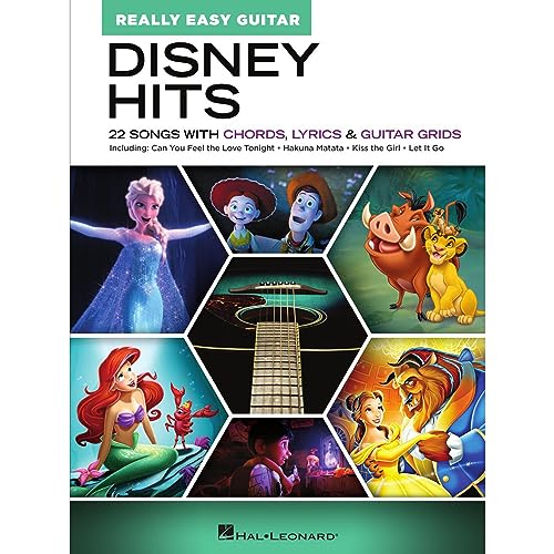 Disney Hits - Really Easy Guitar: 22 Songs With Chords, Lyrics, & Guitar Grids von HAL LEONARD