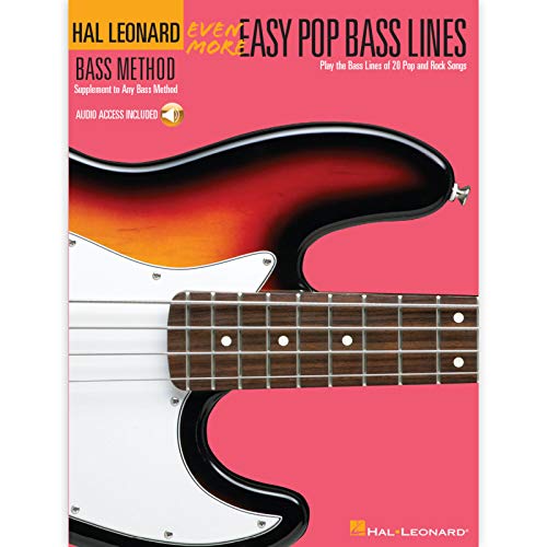 Even More Easy Pop Bass Lines: Noten, CD, Sammelband für Bass-Gitarre: Supplemental Songbook to Book 3 of the Hal Leonard Bass Method