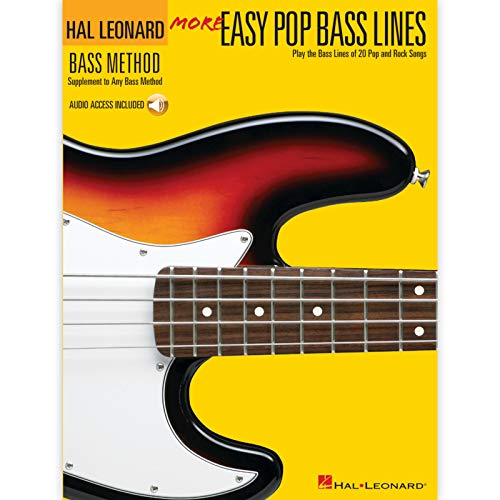 More Easy Pop Bass Lines: Noten, CD, Lehrmaterial für Bass-Gitarre (Hal Leonard Bass Method): Play the Bass Lines of 20 Pop And Rock Songs von Music Sales