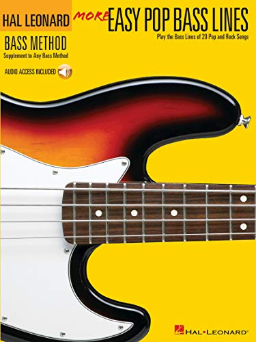 More Easy Pop Bass Lines: Noten, CD, Lehrmaterial für Bass-Gitarre (Hal Leonard Bass Method): Play the Bass Lines of 20 Pop And Rock Songs von Music Sales