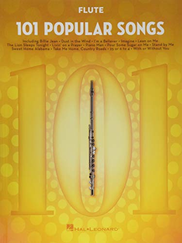 101 Popular Songs - Flute (Instrumental Folio): Noten, Sammelband für Flöte: For Flute von HAL LEONARD
