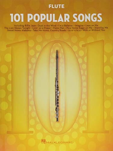 101 Popular Songs - Flute (Instrumental Folio): Noten, Sammelband für Flöte: For Flute